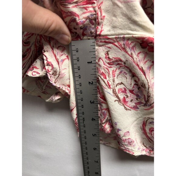 Ci Sono Romper Women’s Small Spaghetti Strap Floral Paisley Open Back Pockets - Picture 6 of 7